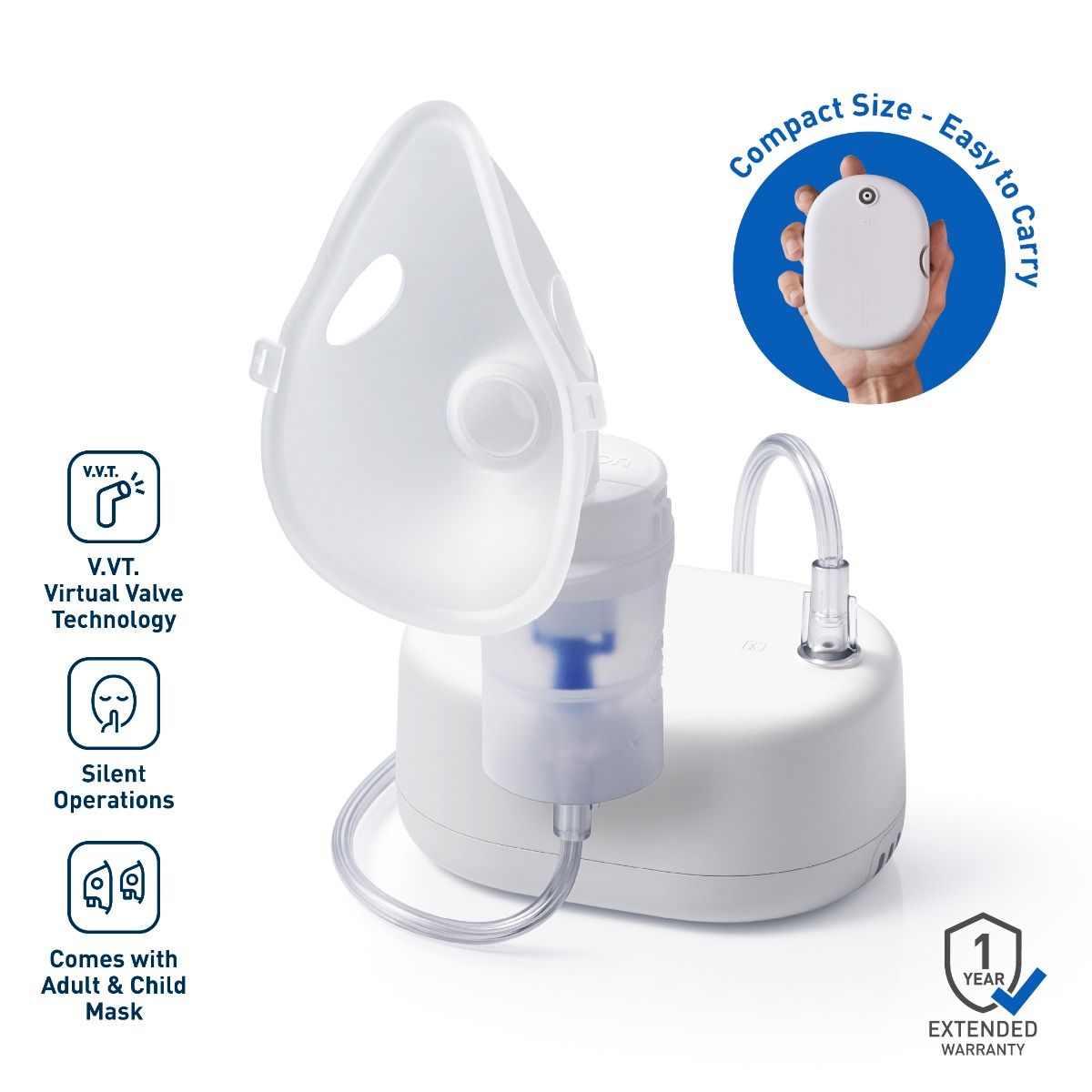 Omron NE-C810-IN Compressor Nebulizer for Compact & Effective Respiratory Therapy