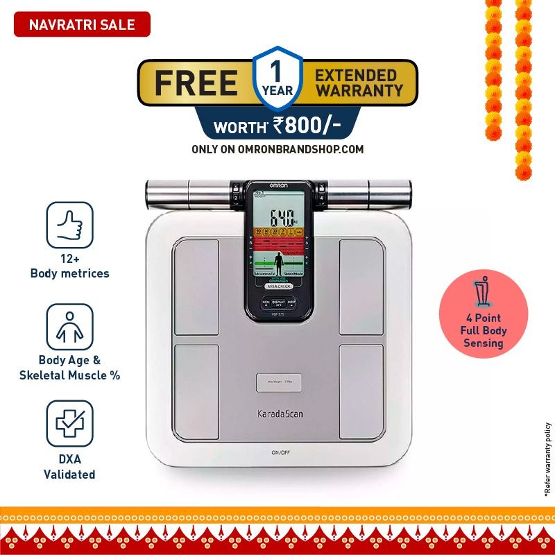 Omron HBF-375-AP Full Body Analyzer Weighing Scale with Fitness Tracking