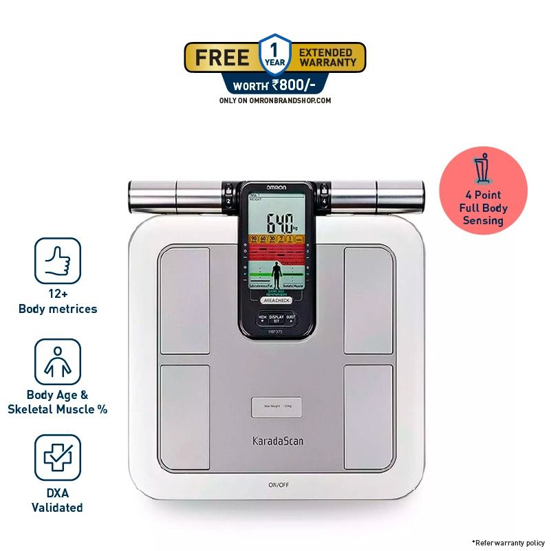 Omron HBF-375-AP Full Body Analyzer Weighing Scale with Fitness Tracking