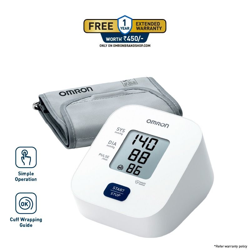 Omron HEM-7090-IN Automatic Upper Arm Blood Pressure Monitor with IntelliSense Technology & Irregular Heartbeat Detection