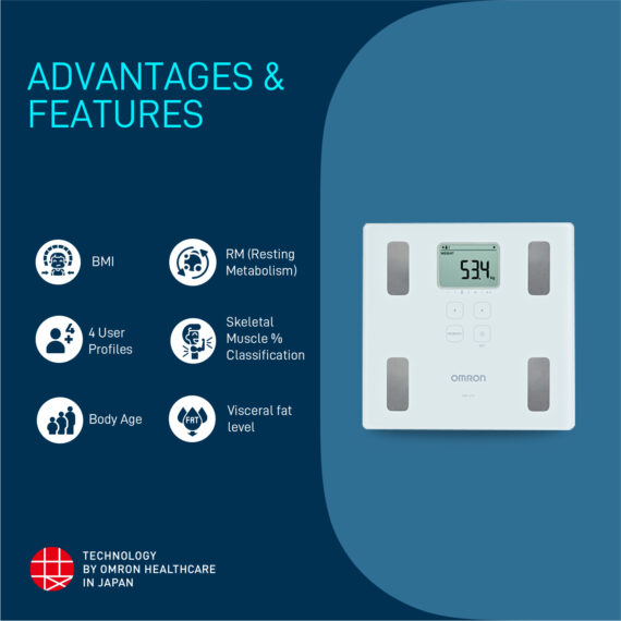 Omron Bf214 Body Composition Monitor Weight Scale 1 ST – Kulud Pharmacy
