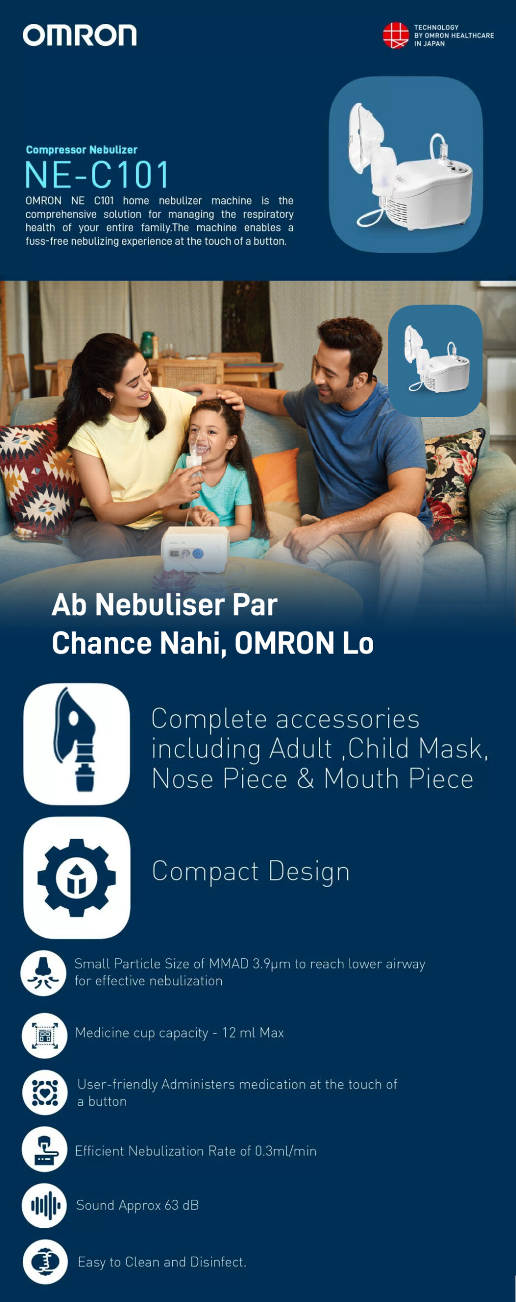 ▷ Nebulizador OMRON NE-C101