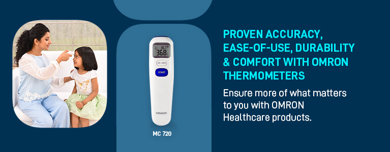 thermameter banner mobile v2 Omron Healthcare