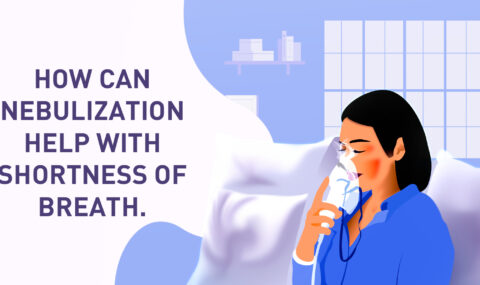 How can nebulization help with shortness of breath
