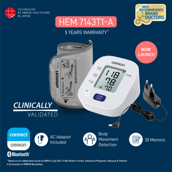 Tensiómetro digital De Brazo Automático Omron M3 HEM-7154E Bluetooth -  Vital Care