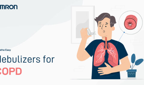 A man using nebulizer