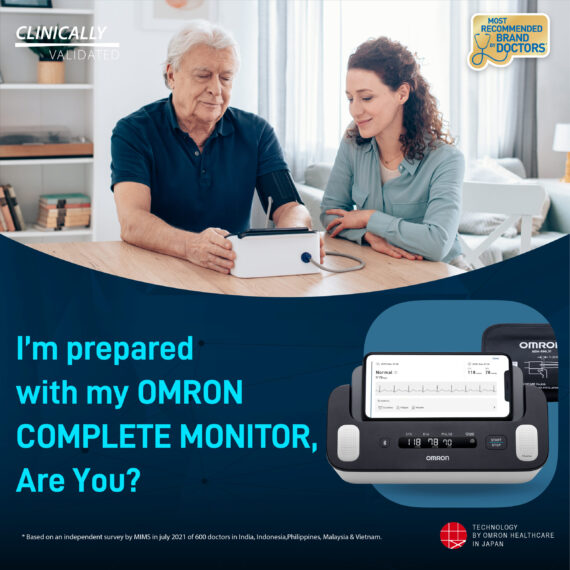 Omron Complete Upper Arm Blood Pressure Monitor & EKG 