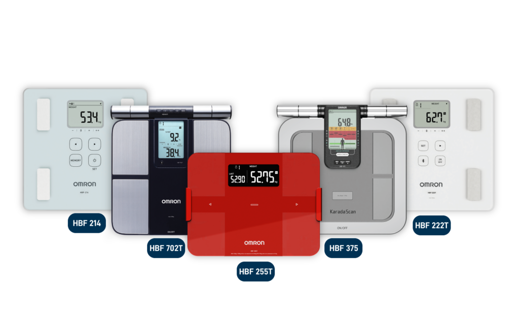 Omron HBF 702T Digital Body Composition Monitor, Silver