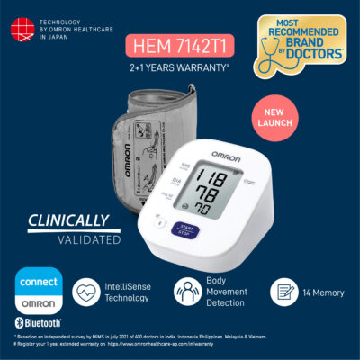 Omron Silver Blood Pressure Monitor Upper Arm Cuff Digital Bluetooth  Accuracy