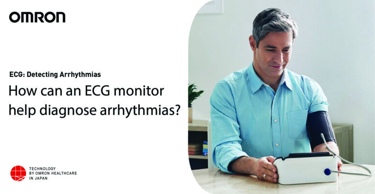 How can an ECG monitor help diagnose arrhythmias?